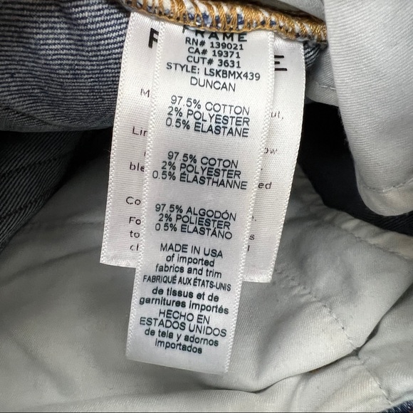 FRAME Sylvie Kick Boot Duncan Mixed Media Flared Jeans - Picture 8 of 8